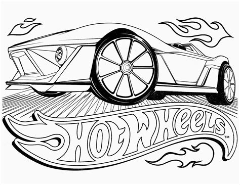 58 Hot Wheels Coloring Pages